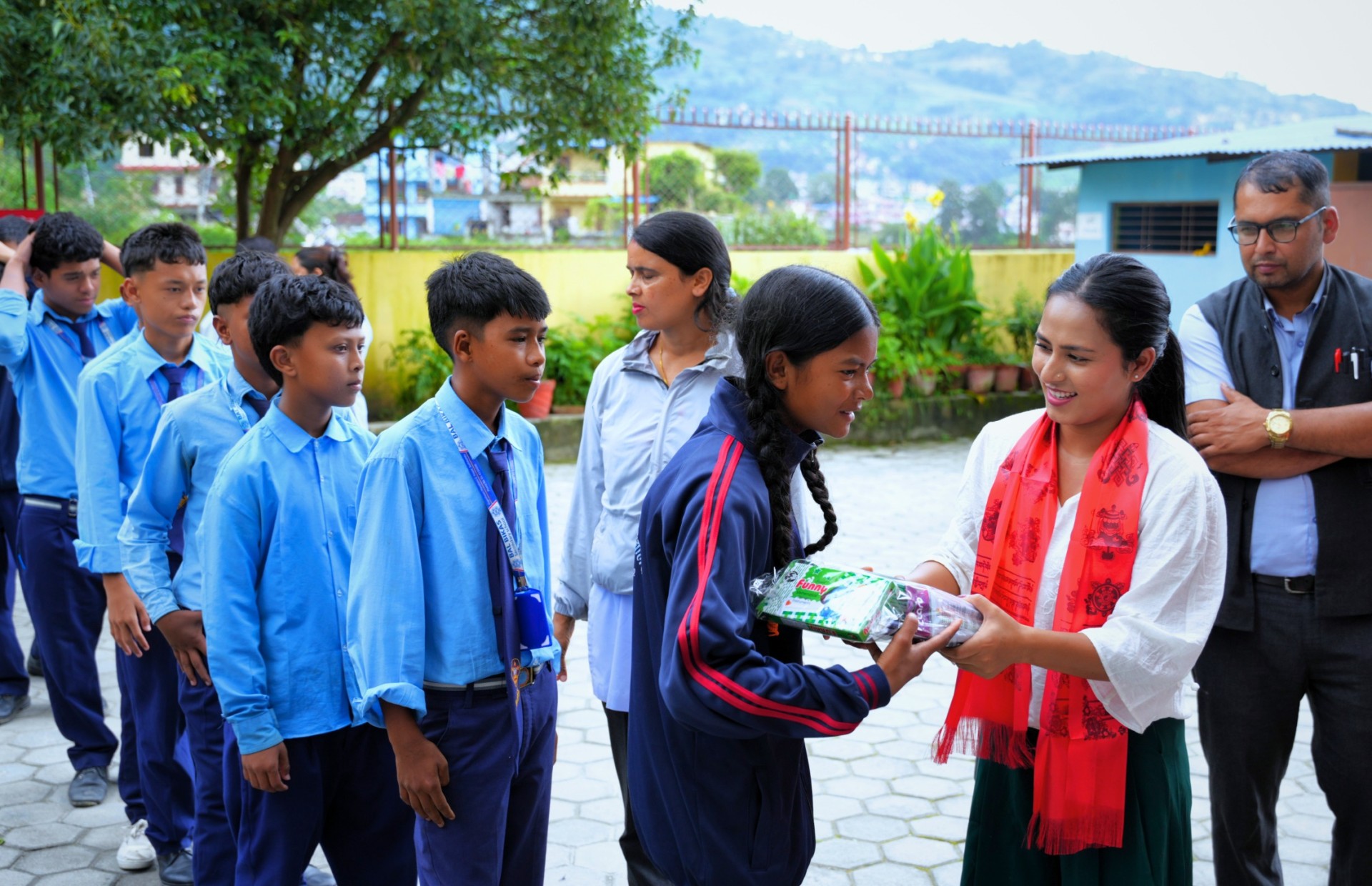 Educational Materials Distributed to 180 Students at Bal Bikash Secondary School