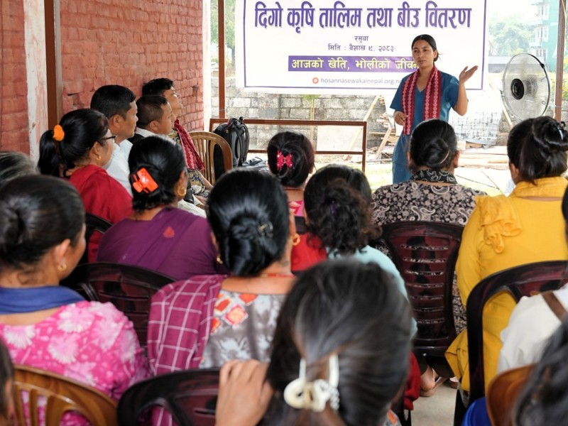 Sustainable Agriculture Training and Seed Distribution Program Conducted in Nuwakot